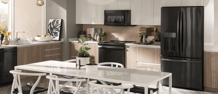 GE Refrigerator in home kitchen