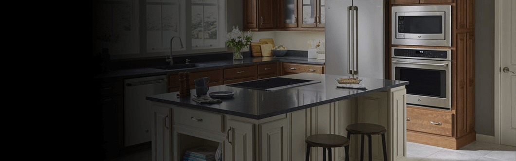 GE Refrigerator in home kitchen